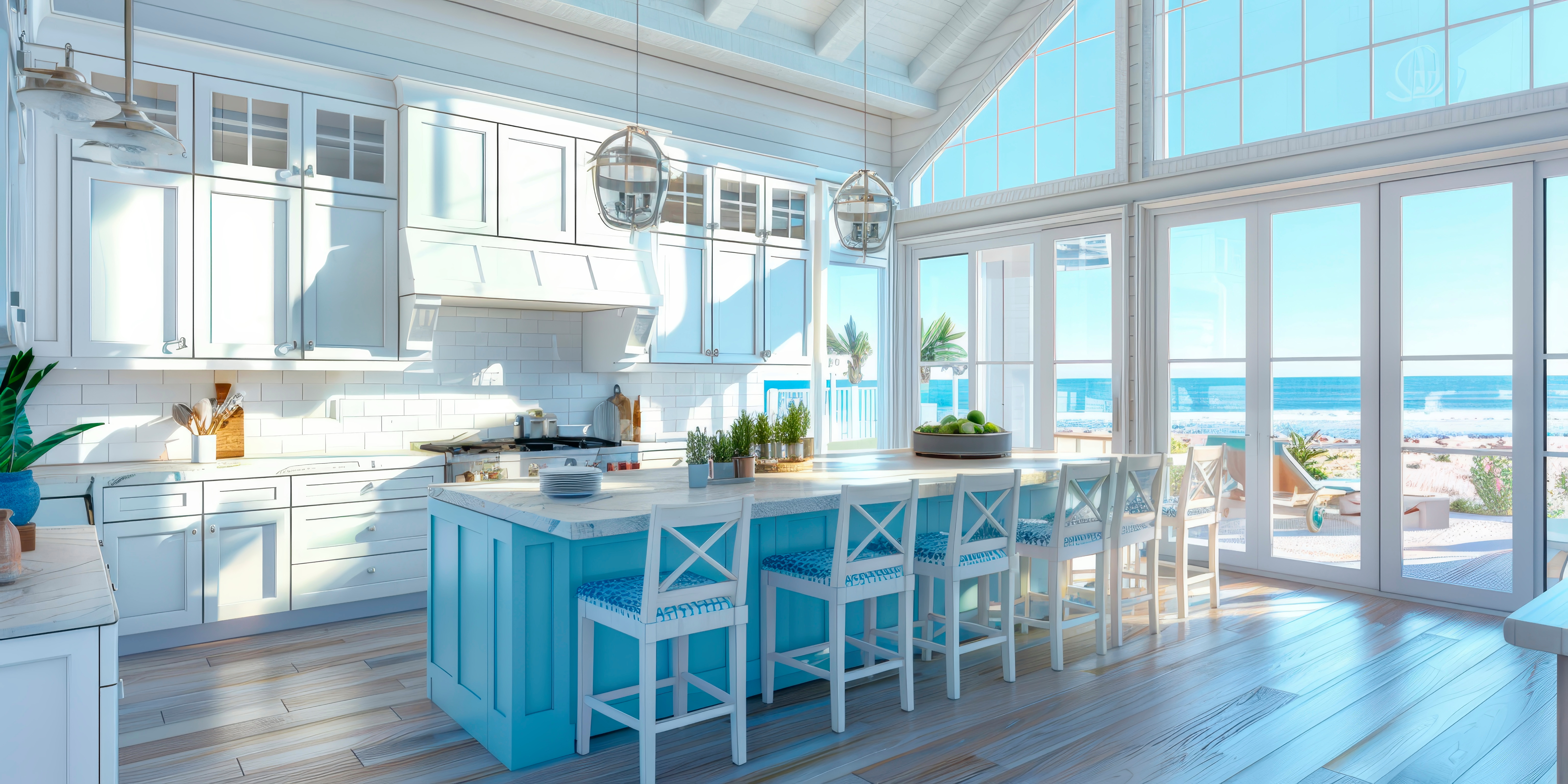 Coastal Blue Kitchen