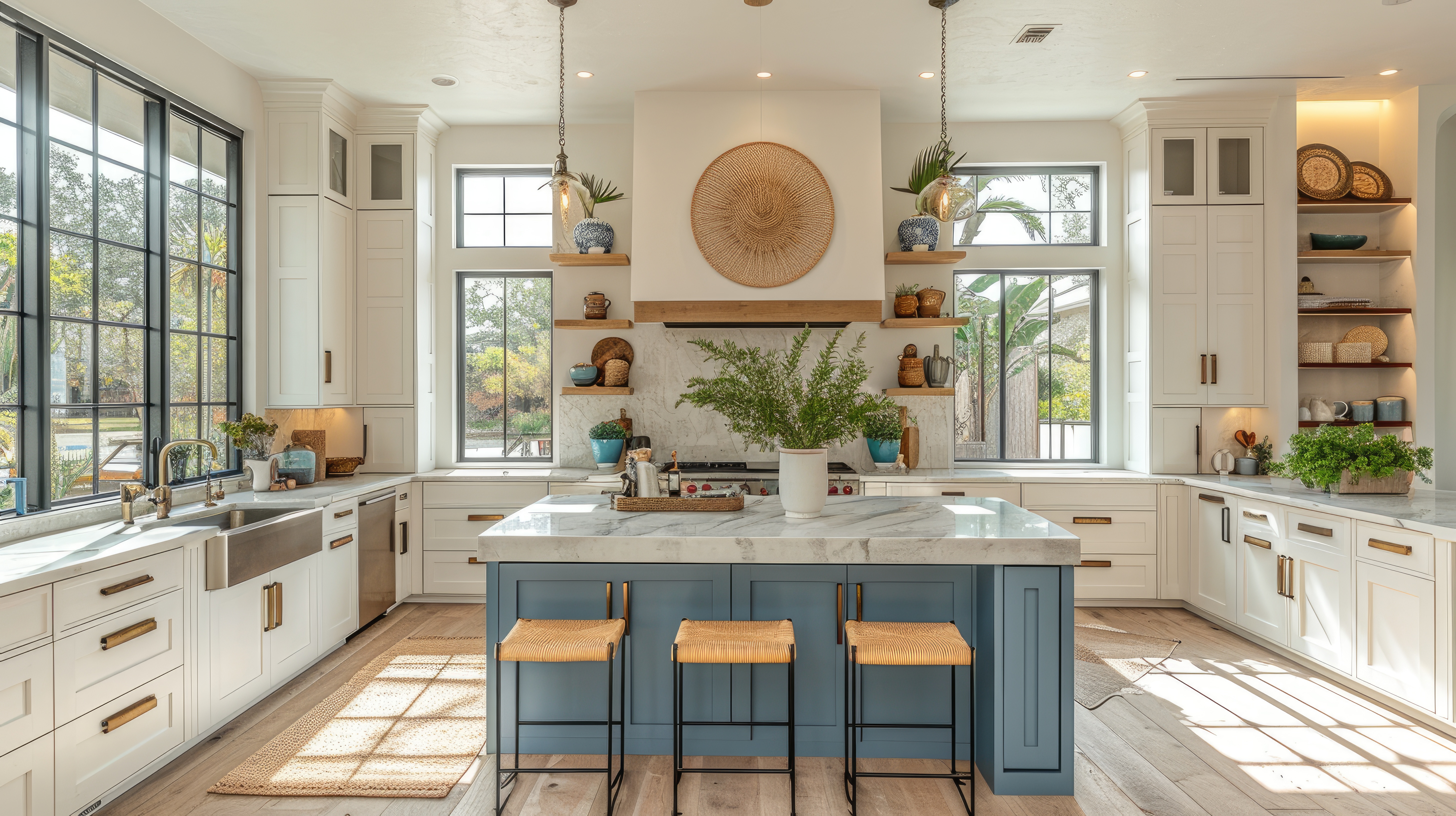 Coastal Blue Kitchen
