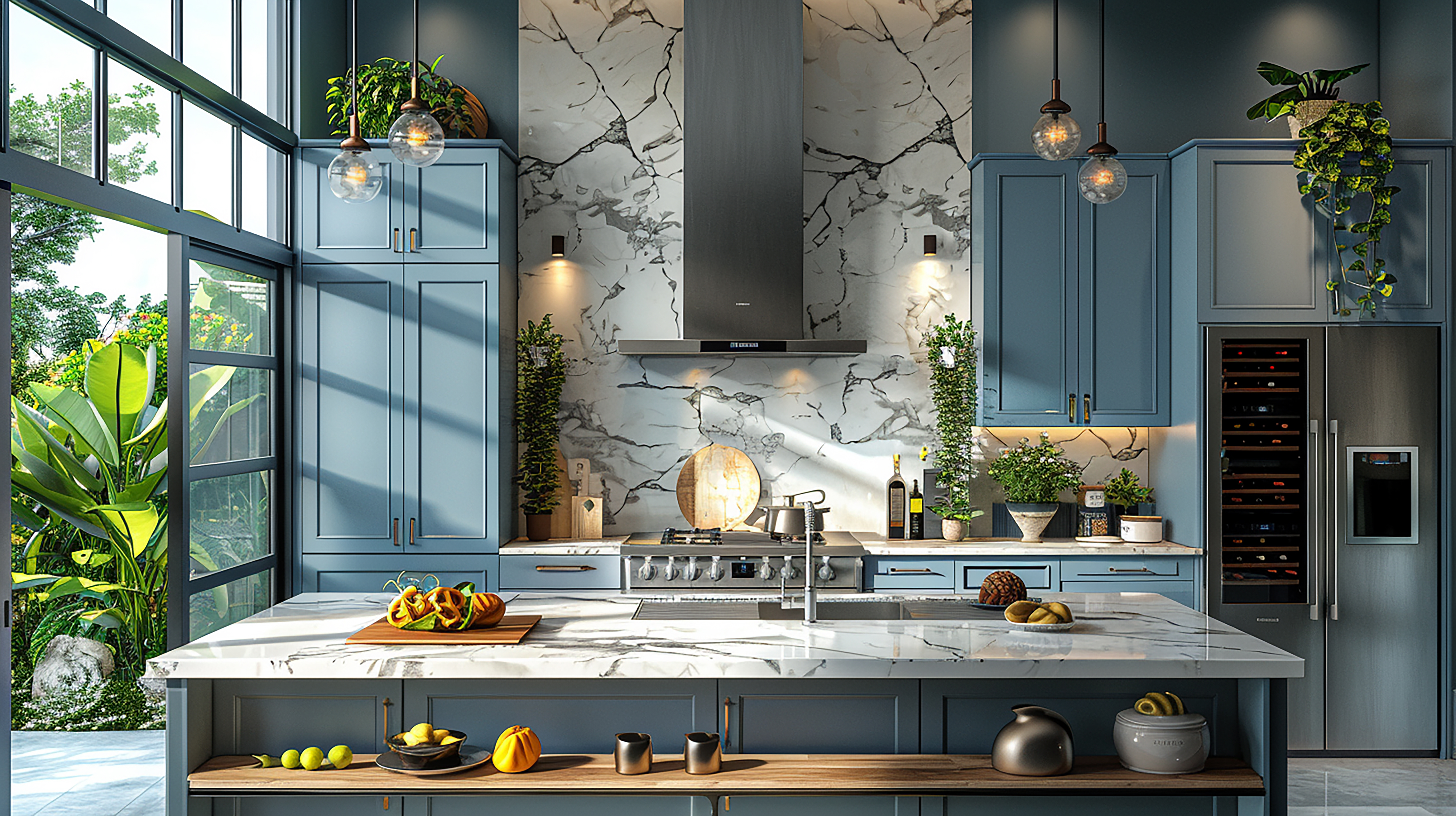 Coastal Blue Kitchen